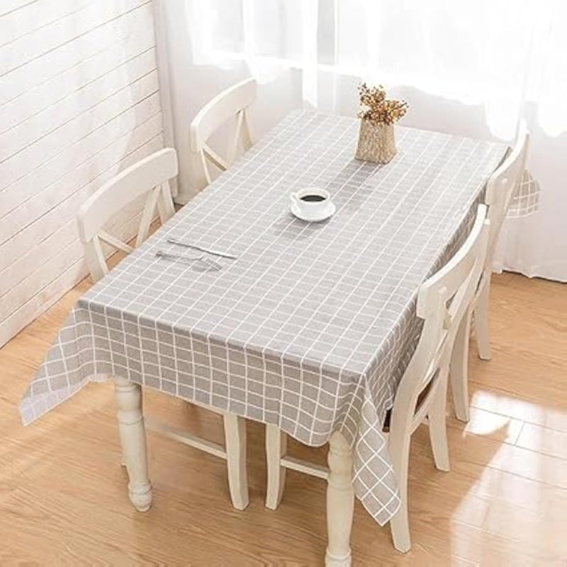 Waterproof and Stain Resistant Dining Table Cloth, Stylish Geometric Pattern Design, Non-Slip, Durable and Easy to Clean, Perfect for Dining Table, Kitchen, Coffee Table, Office, Protect Surfaces